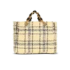 Borsa tote in tweed a quadri 1945 Borsa tote in tweed a quadri 1945