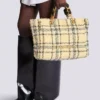Borsa tote in tweed a quadri 1945 Borsa tote in tweed a quadri 1945