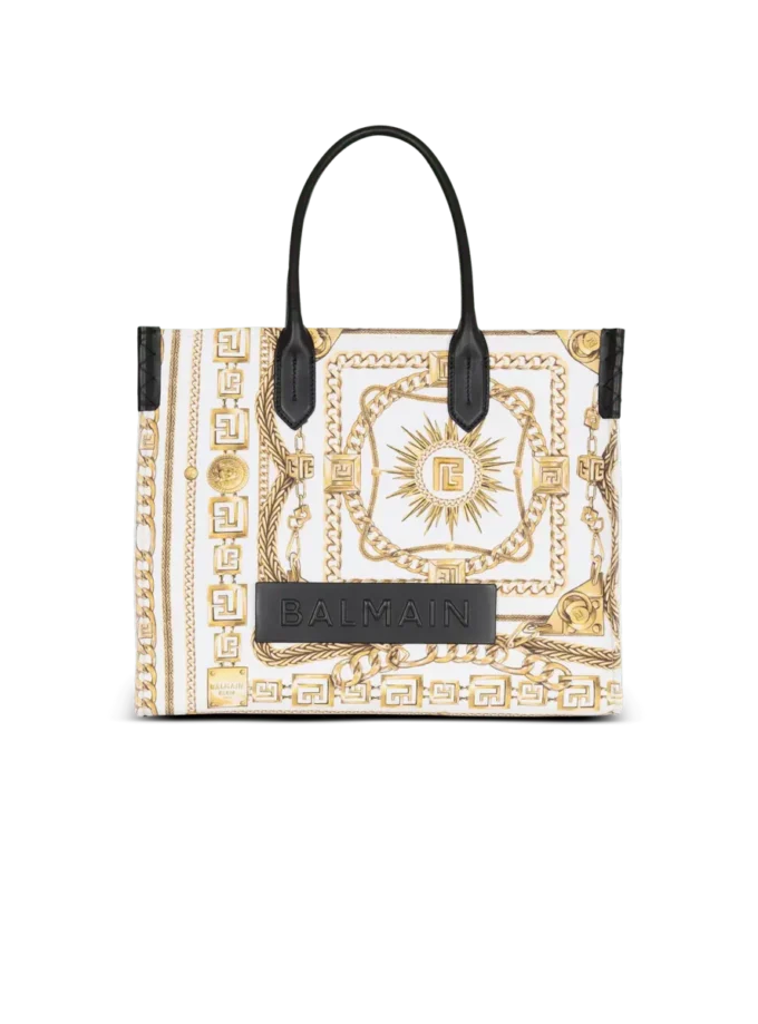 Borsa tote media B-Army in tela stampata Borsa tote media B-Army in tela stampata