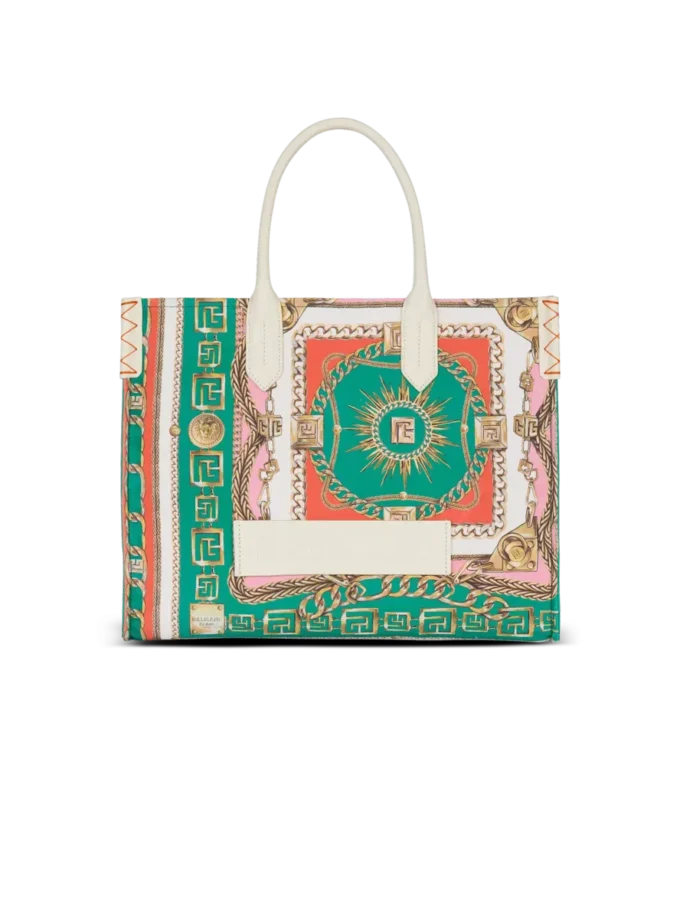Borsa tote media B-Army in tela stampata Borsa tote media B-Army in tela stampata