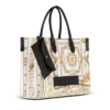 Borsa tote media B-Army in tela stampata Borsa tote media B-Army in tela stampata