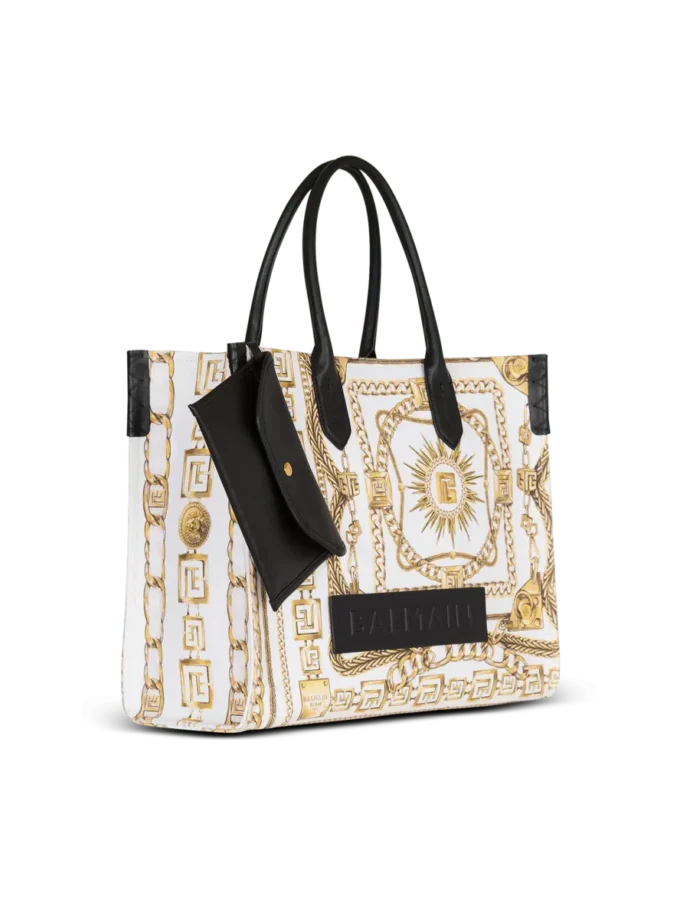 Borsa tote media B-Army in tela stampata Borsa tote media B-Army in tela stampata