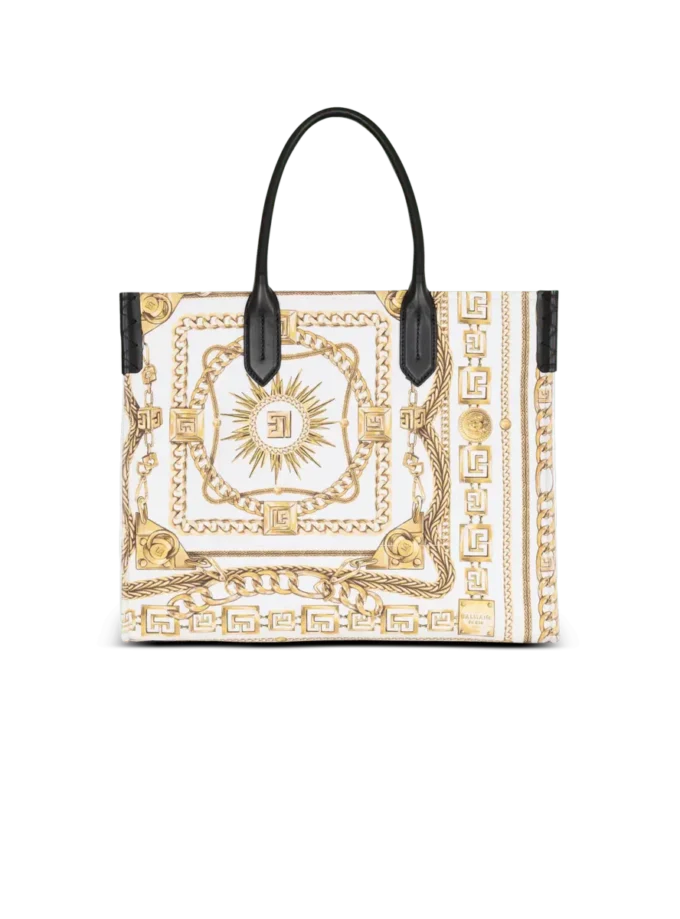 Borsa tote media B-Army in tela stampata Borsa tote media B-Army in tela stampata
