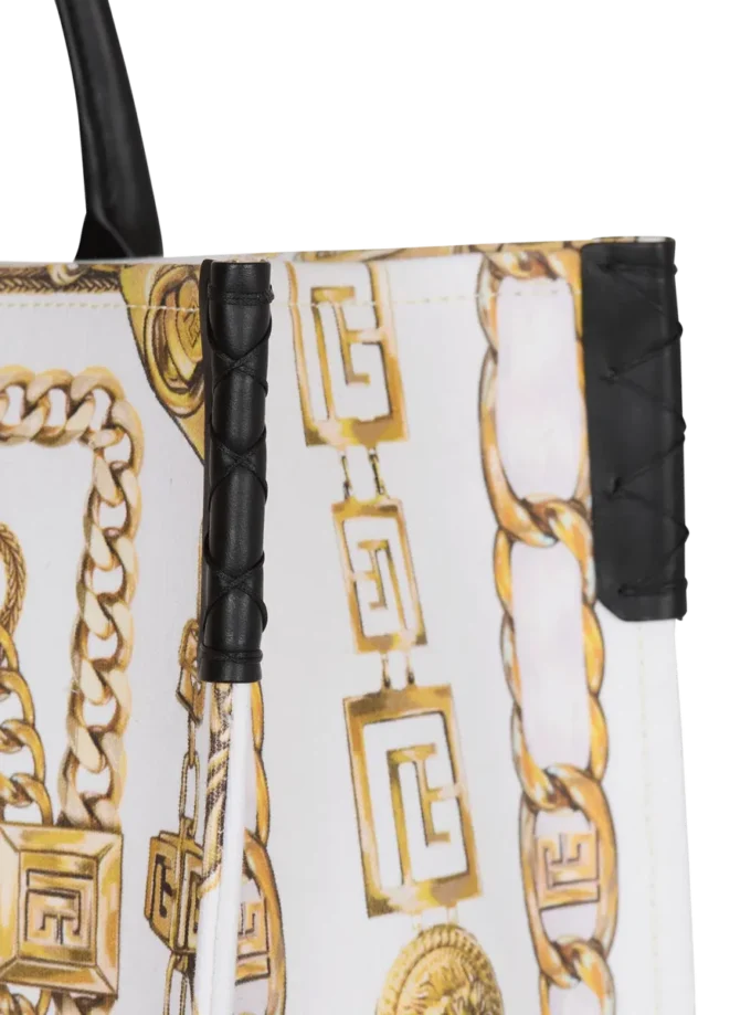 Borsa tote media B-Army in tela stampata Borsa tote media B-Army in tela stampata