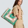 Borsa tote media B-Army in tela stampata Borsa tote media B-Army in tela stampata