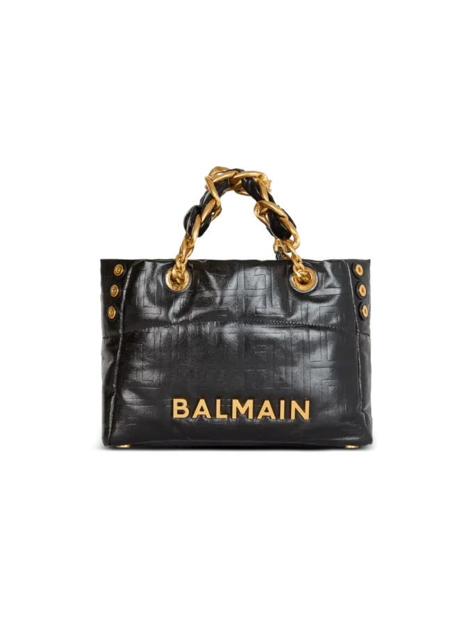 Borsa tote piccola 1945 in pelle di vitello craquelé Borsa tote piccola 1945 in pelle di vitello craquelé