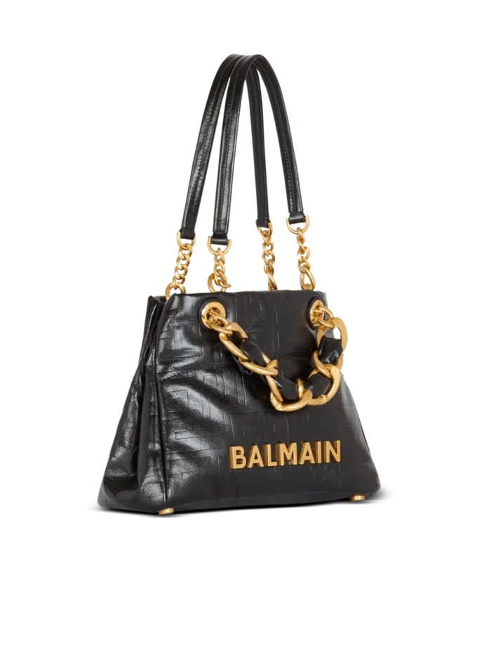 Borsa tote piccola 1945 in pelle di vitello craquelé Borsa tote piccola 1945 in pelle di vitello craquelé