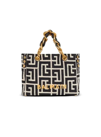 Borsa tote piccola 1945 Soft in jacquard con monogramma
