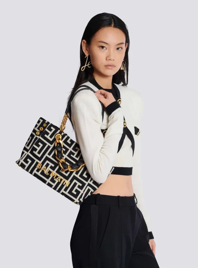 Borsa tote piccola 1945 Soft in jacquard con monogramma Borsa tote piccola 1945 Soft in jacquard con monogramma
