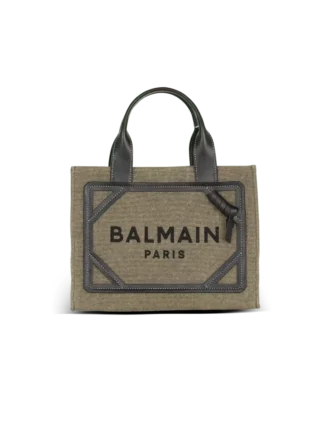 Borsa tote piccola B-Army in tela e pelle