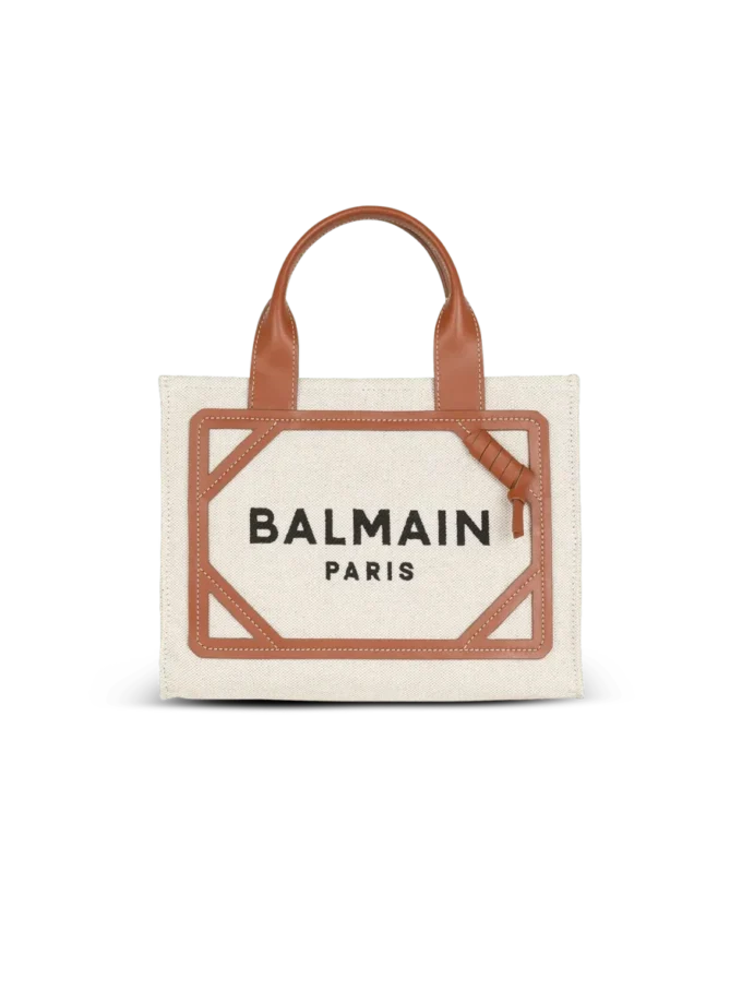 Borsa tote piccola B-Army in tela e pelle Borsa tote piccola B-Army in tela e pelle
