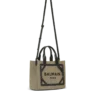 Borsa tote piccola B-Army in tela e pelle Borsa tote piccola B-Army in tela e pelle