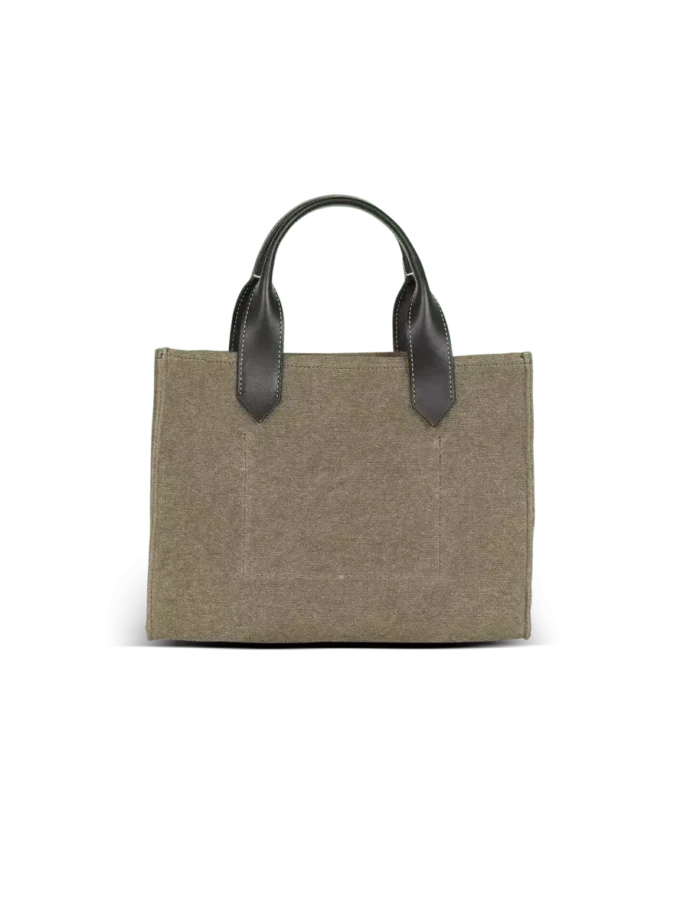 Borsa tote piccola B-Army in tela e pelle Borsa tote piccola B-Army in tela e pelle