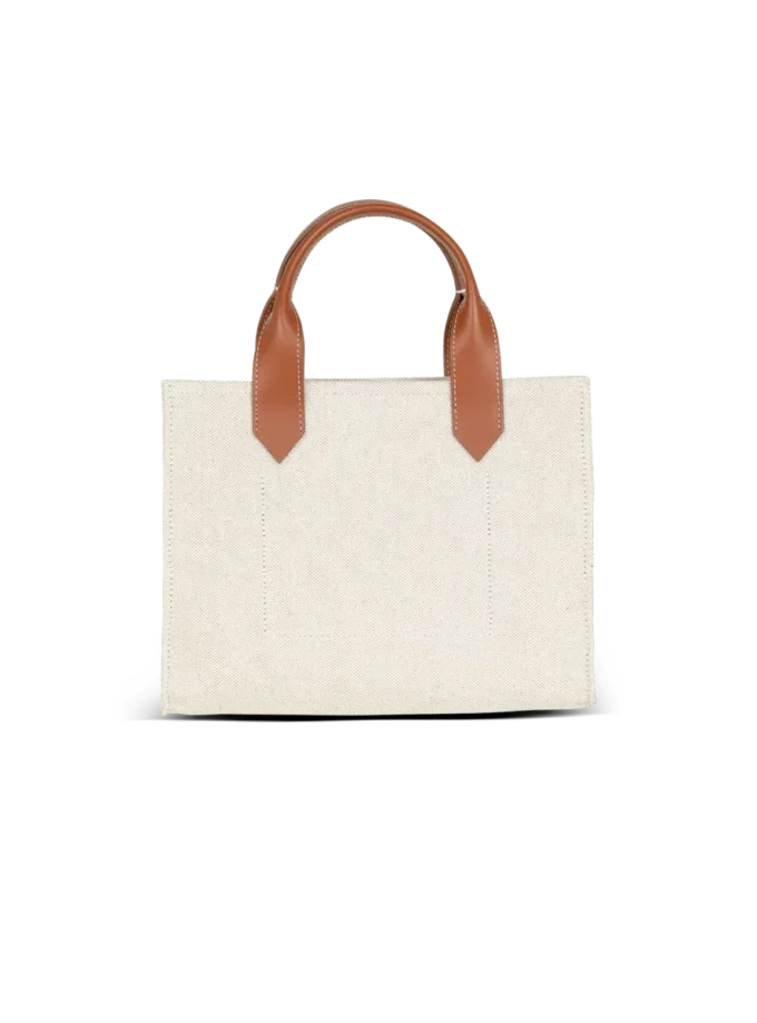 Borsa tote piccola B-Army in tela e pelle Borsa tote piccola B-Army in tela e pelle