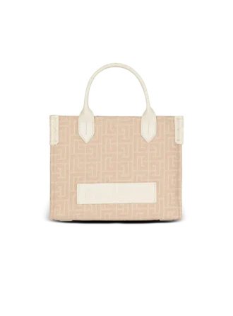 Borsa tote piccola B-Army in tela monogrammata e pelle