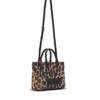 Borsa tote piccola in tela con stampa leopardata B-Army Borsa tote piccola in tela con stampa leopardata B-Army
