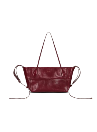 Borsa tote Small Track Zips in pelle di vitello