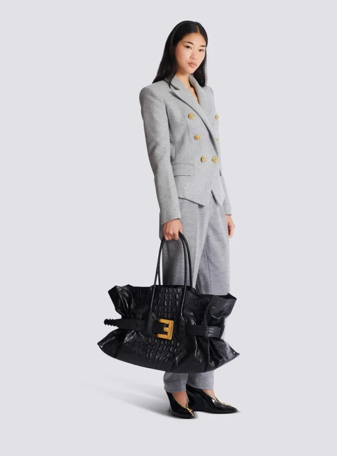Borsa XL Anthem in pelle di vitello goffrata con stampa cocco Borsa XL Anthem in pelle di vitello goffrata con stampa cocco