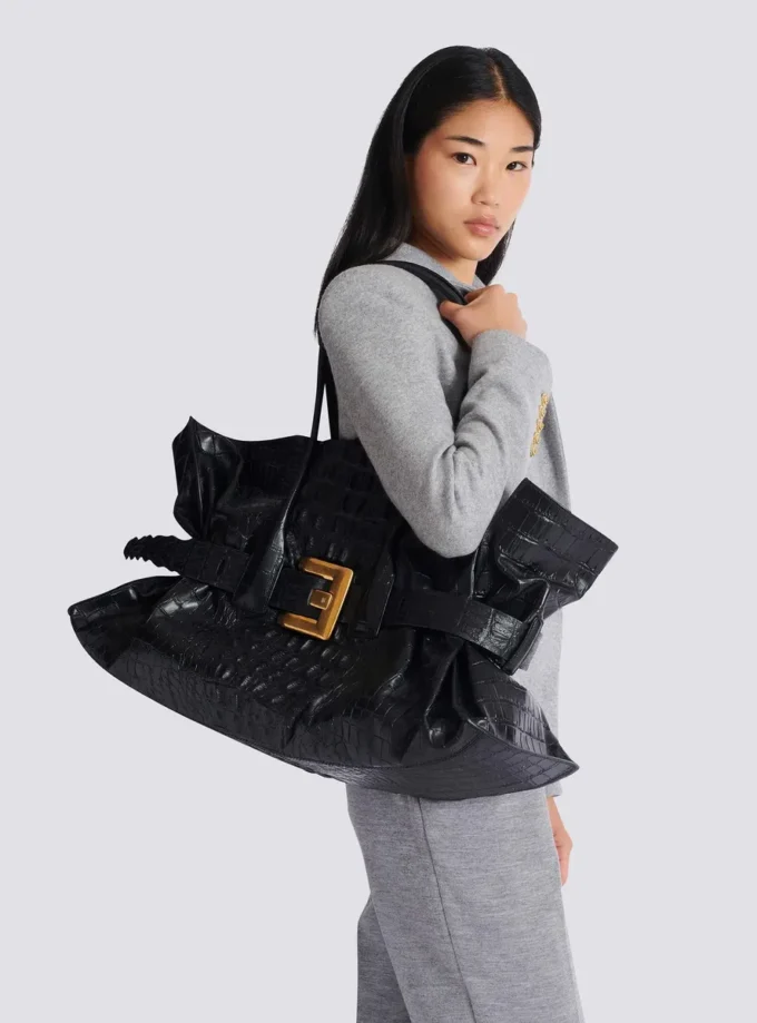 Borsa XL Anthem in pelle di vitello goffrata con stampa cocco Borsa XL Anthem in pelle di vitello goffrata con stampa cocco