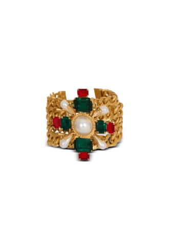 Bracciale barocco con catene e perline