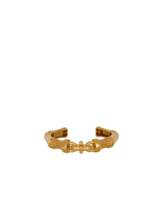 Bracciale Sync in ottone effetto bambù