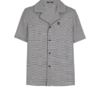 Camicia a maniche corte con motivo Principe di Galles Camicia a maniche corte con motivo Principe di Galles