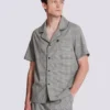 Camicia a maniche corte con motivo Principe di Galles Camicia a maniche corte con motivo Principe di Galles