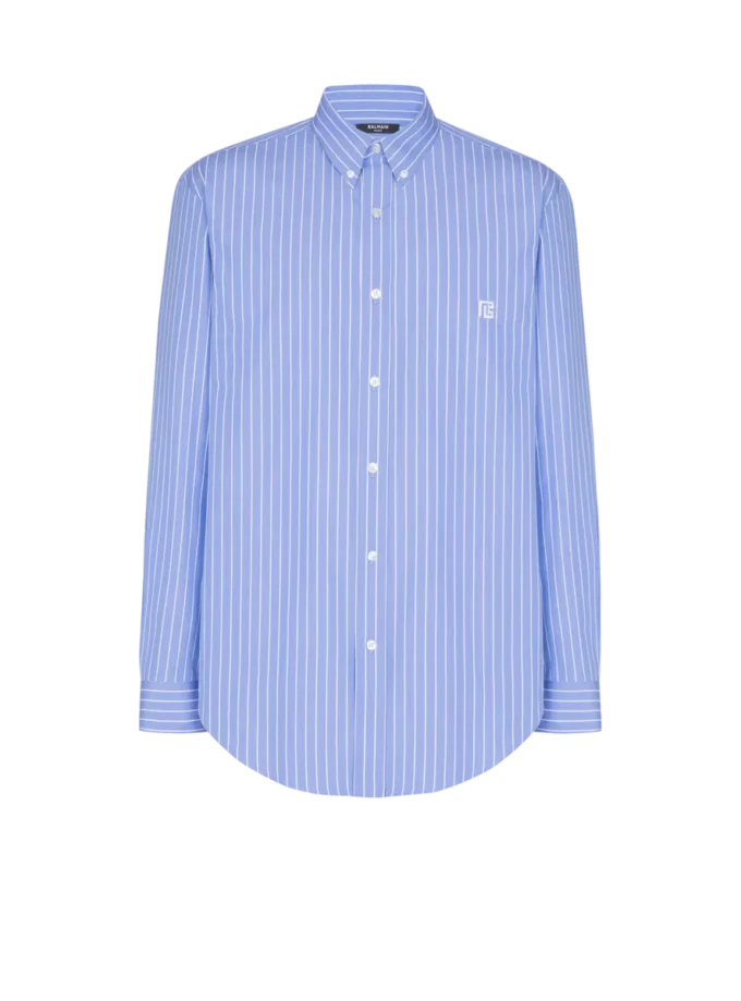 Camicia a righe dalla vestibilità regolare Camicia a righe dalla vestibilità regolare