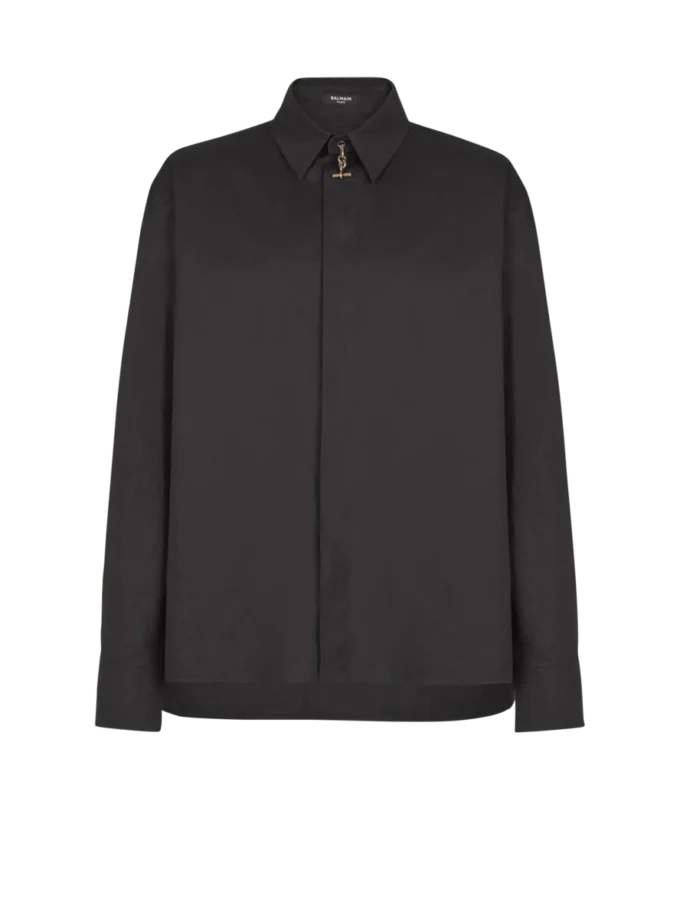 Camicia asimmetrica in popeline Camicia asimmetrica in popeline
