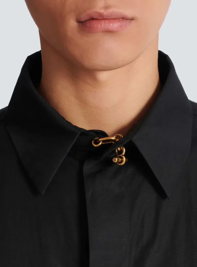 Camicia asimmetrica in popeline Camicia asimmetrica in popeline