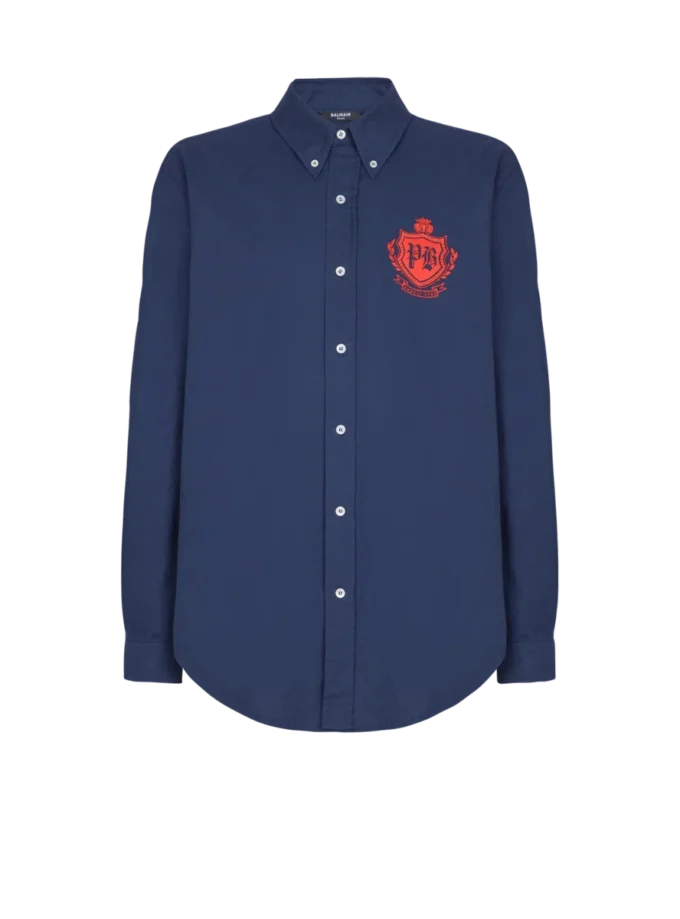 Camicia College Emblem in cotone Oxford Camicia College Emblem in cotone Oxford