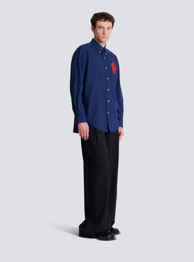 Camicia College Emblem in cotone Oxford Camicia College Emblem in cotone Oxford