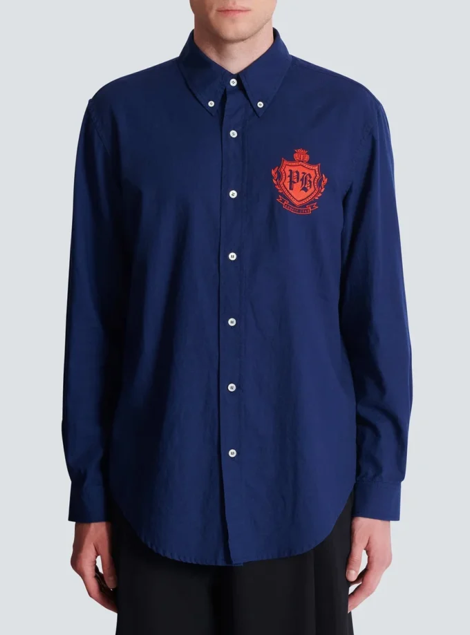 Camicia College Emblem in cotone Oxford Camicia College Emblem in cotone Oxford