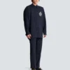 Camicia College Emblem in lana a righe
