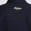 Camicia College Emblem in lana a righe
