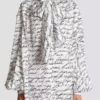 Camicia con fiocco e stampa “Love Letter” Camicia con fiocco e stampa “Love Letter”