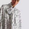 Camicia con fiocco e stampa “Love Letter” Camicia con fiocco e stampa “Love Letter”