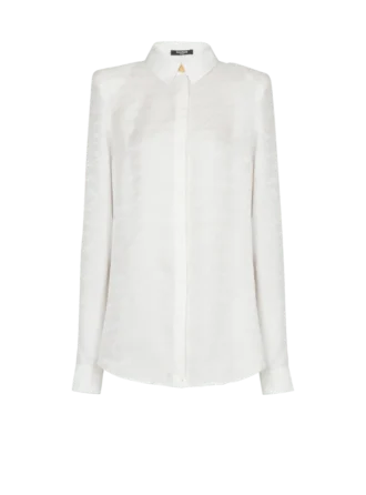 Camicia in cotone col con ricamo a forma di lettera d’amore