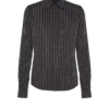 Camicia in cotone con strisce di cristallo Camicia in cotone con strisce di cristallo
