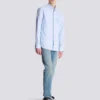 Camicia in cotone ricamata Balmain Écusson Camicia in cotone ricamata Balmain Écusson
