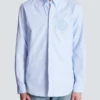 Camicia in cotone ricamata Balmain Écusson Camicia in cotone ricamata Balmain Écusson