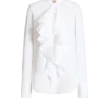 Camicia in popeline con volant Camicia in popeline con volant