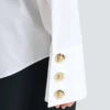 Camicia in popeline con volant Camicia in popeline con volant