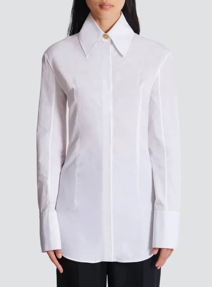 Camicia in popeline di cotone Camicia in popeline di cotone