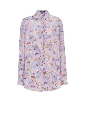 Camicia in popeline di cotone stampato
