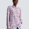 Camicia in popeline di cotone stampato Camicia in popeline di cotone stampato