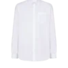 Camicia in popeline ricamata con écusson Balmain Camicia in popeline ricamata con écusson Balmain