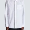Camicia in popeline ricamata con écusson Balmain Camicia in popeline ricamata con écusson Balmain