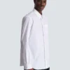 Camicia in popeline ricamata con écusson Balmain Camicia in popeline ricamata con écusson Balmain