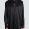Camicia in seta con cristalli